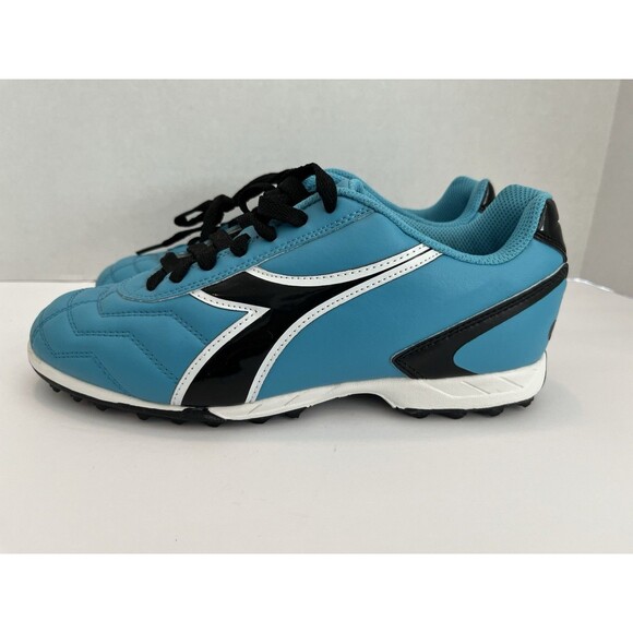 Diadora Sems Women's Blue and Black Soccer Futbol Molded Lace Up Cleats Size 8.5 - Picture 2 of 8